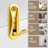 4PCS Folding Gold Wall Hooks, Heavy Duty Foldable Coat &