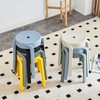 18 Inch Plastic Stack Stool (Set of 6) - Round