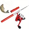 SylvanFlux Compact Telescopic Mini Pen Fishing Rod & Reel Combo