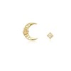 [Custom Made] Scorpio Dear Moon Citrine Unbalanced Constellation Earrings OTE12061TB