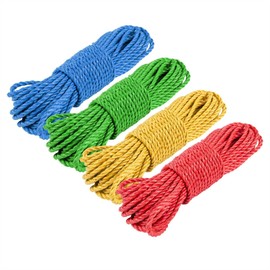 1x Assorted 30m Polypropylene Rope - Strong Thick Heavy-Duty Outdoor Garden Camping Tarpaulin Poly Cord - By Blackspur