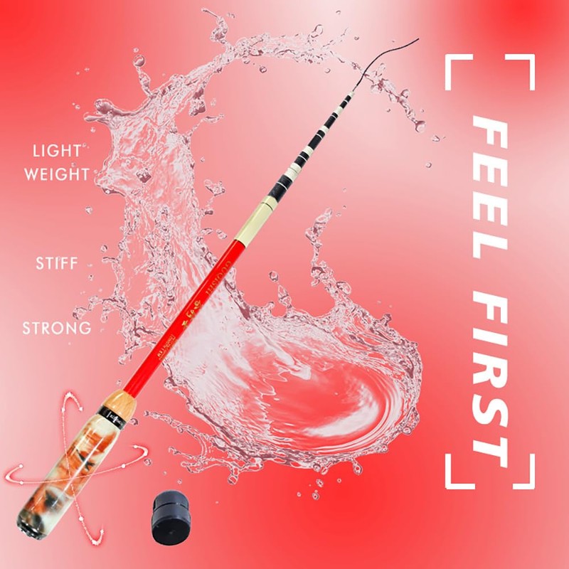 KHEALING のべ竿 延べ竿 振出 竿 軽量 超軽量仕様 小物万能竿 ノベルドミニマム 全長1.2m/