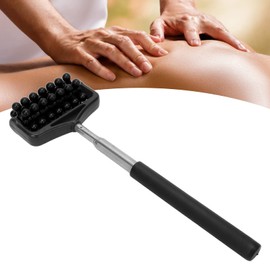 ZJchao Back Scratchers, Telescopic Massagers Back Muscle Roller Adjustable Back Head Arm Scratch Roller Massager for Muscle Relax Portable Extendable Telescoping Backscratchers for Men Women(Black)