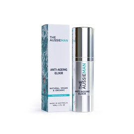 The Aussie Man Anti-Ageing Elixir – Hydrate, Firm & Reduce Wrinkles, Boost Skin Elasticity & Collagen, Lightweight & Fast-Absorbing – 30ML