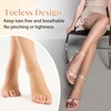 Aaronano 3 Pairs Toeless Pantyhose For Women 20D Sheer Tights