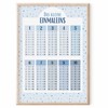 MeinBaby123® 1 x 1 Times Table Poster, Disposable Table Trainer