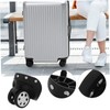 WHAMVOX 2 Pairs Shopping Trolley Wheels Luggage Replacement Wheels Suitcase