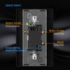 ELEGRP 3 Way Glossy Toggle Light Switch with Matte Mid