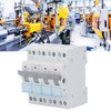 4P Dual Power Manual Transfer Switch DIN Rail Mount Single