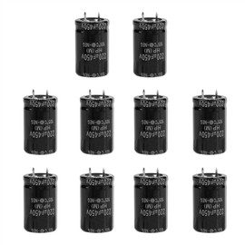 10Pcs 450V 220uF Radial Electrolytic Capacitor Set Electronic Component Kit 25x40mm