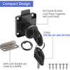 Litensh Security Cabinet Lock with Key Alike, Cylinder Zinc Alloy