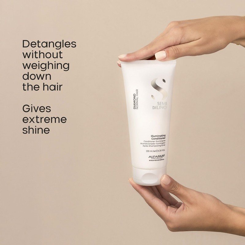 Alfaparf Milano Semi di Lino Diamond Illuminating Conditioner, 200 ml,