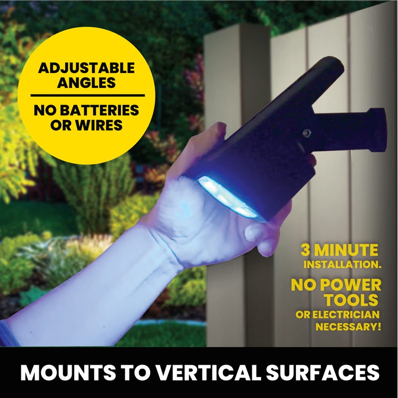 Bell+Howell Solar Lights Outdoor Bionic Burst Waterproof IP67 Path Lights,