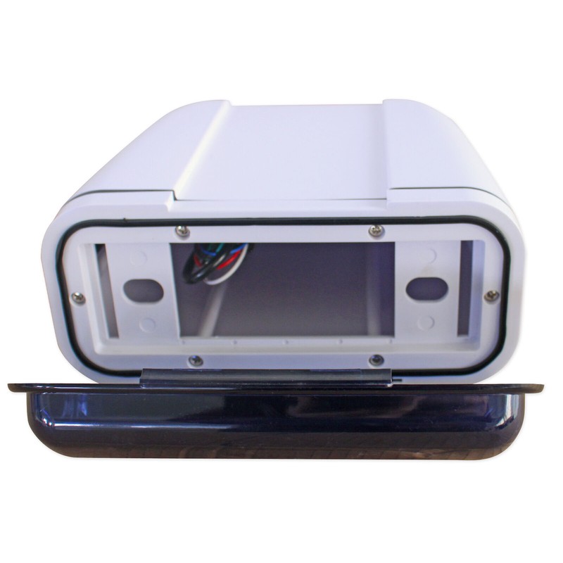 Rockville RMH200W Single DIN Marine Radio Waterproof Gimbal Housing White