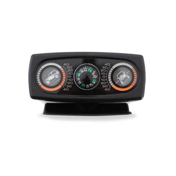 Smittybilt 791006 Inclinometer II For Jeep Graphic With Compass Black