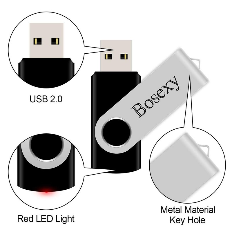 USB Flash Drive 64GB Thumb Drive Bosexy Swivel Memory Stick