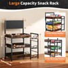 Nuovoware 3 Tier Candy Display Rack, Snack Organizer for Countertop