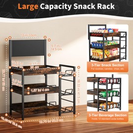 Nuovoware 3 Tier Candy Display Rack, Snack Organizer for Countertop