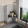 VOLPONE Corner Shower Caddy with Razor Holder Adhesive Shower Shelf