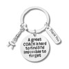 Gymnastics Coach Keychain, Boys Gymnastic Coach Gift, Great Coach is