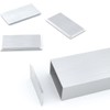 Rectangle Metal End Cap 2"x5" 4 Pack Press Fit NELSONS