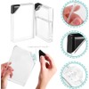 Flask Transparent Flat Water Bottle - Stylish Memo Bottle for