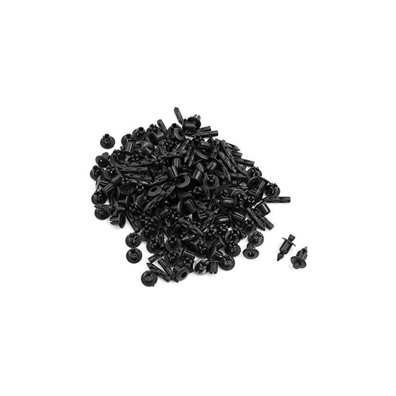 sourcingmap Fender 6mm Dia Hole Plastic Clips Rivets 100 Pcs