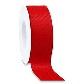 finemark 25 m x 40 mm Decorative Ribbon Love Nature Red Gift Ribbon Ribbon Environmentally Friendly Recycled Made from 100% Recycled Material Former Bottles from the Mediterranean Sea