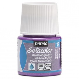 Pebeo Setacolour Fabric Paint Opaque 45 ml Shimmer AMETHYST