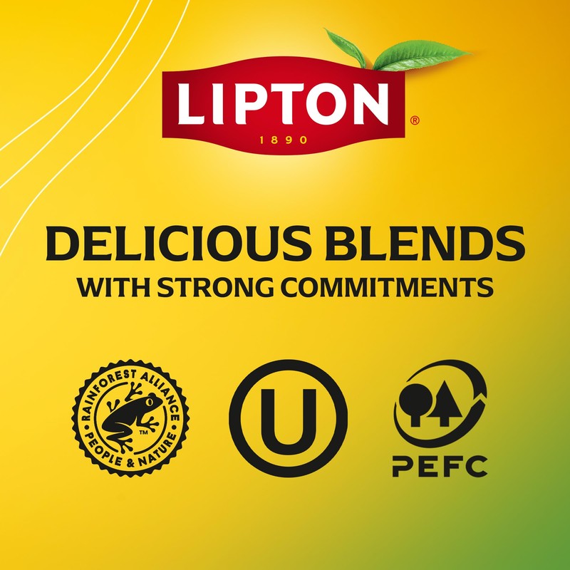 Lipton Smooth Mint with Lemon Peels Tea Bags, caffeine free