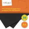 Hawksbill Paper 220GSM Multi-Purpose Black Card – 50 Pack of