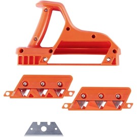 Plasterboard Fast Cutter,Chamfer Plane,Drywall Cutting Tool,Precise 45° 60° Gypsum Board Hand Plane with 10 Blades