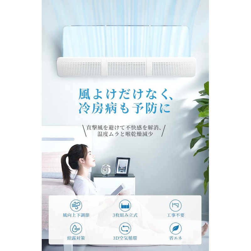 Air Conditioner Wind Protection Cover, Direct Hit Wind, 180° Up