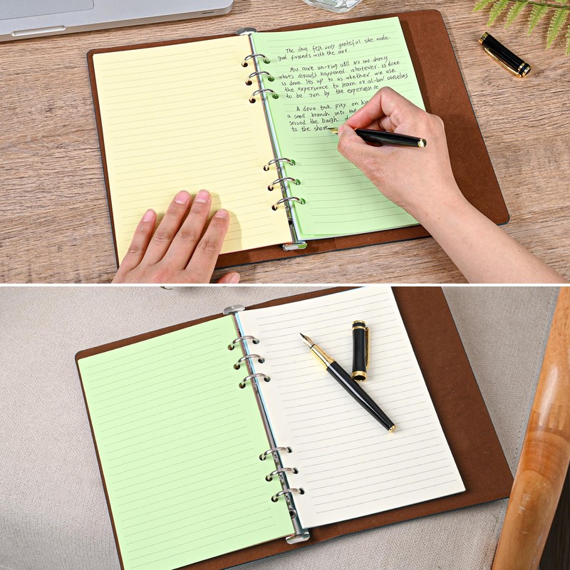 A5 Horizontal Line Loose-leaf Paper, College Scratch 5-Color Filler Paper