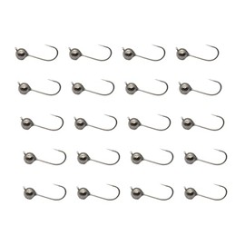 ALICHINO Tungsten Fly Tying Jig Heads for Fly Fishing Small Round Ball Crappie Jig Heads Fly Tying Jigs Kit Tungsten Beads with Hook
