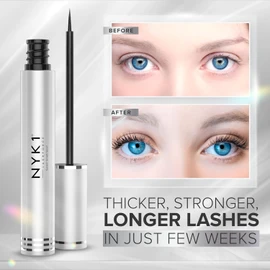 AMAZING Eyelash Growth Serum Lash Serum (XL Size - 8ml) NYK1 LashForce Eyelash Serum For Growth And Thickness - Lash Growth Serum For Eye lash Serum Growth To Grow Fuller Thicker Longer Natural Lashes