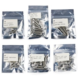 Xitomer Motorcycle Engine Bolt Kits, Fit for KLR650 2008 2009 2010 2011 2012 2013 2014 2015 2016 2017 2018 KLR650 1987-2023 Gen 1 Gen 2 Gen 3, Stainless Bolt Screw Kit Set