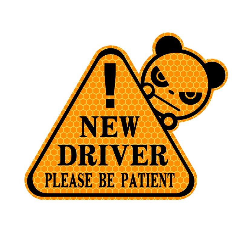 biinfu New Driver Sticker for Car, Funny Vehicle Sign Sticker