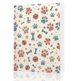 HUKINE Dog Photo Album 4x6, Pet Dog Puppy Paw Print Small Photo Album Memory Book Keepsake with 18 Pockets Hold 36 Pictures for Family Baby Graduation Wedding Anniversary Travel Vacation