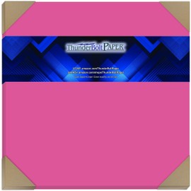50 Bright Hot Pink 65lb Cover|Card Paper - 12 X 12 Inches Scrapbook Album|Cover Size - 65 lb/pound Light Weight Cardstock - Quality Printable Smooth Surface for Bright Colorful Results