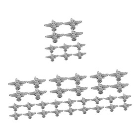 Operitacx 4sets Diy Rivet Kit for Punk Craft Metal Rivets Spikes and Studs for Leather Bag Decoration and Fashion Accessories 10pcs*4