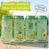 J.H. Company Vaso Acrilico Estapado Aguacate Termico Forma De Lata