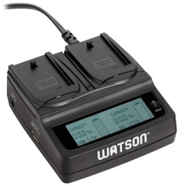 Watson Duo LCD Battery Charger for Sony NP-FW50 Rechargeable Battery