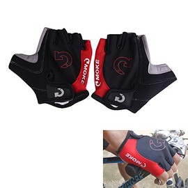 Zmart Cycle Gloves Pinky Swear on Half Cushion Red Red L