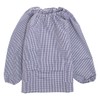 Timely tm102 Lunch Apron, Smocked, Long Sleeve, Plaid Pattern, School,
