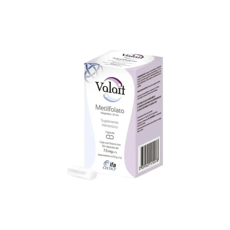 Valait Metilfolato 7.5 Mg 30 Cápsulas Suplemento Pack 5