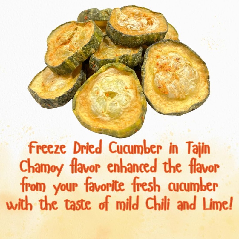 G-BOX Freeze Dried Cucumbers, Freeze Dried Veggies, Healthy Snack, Veggie