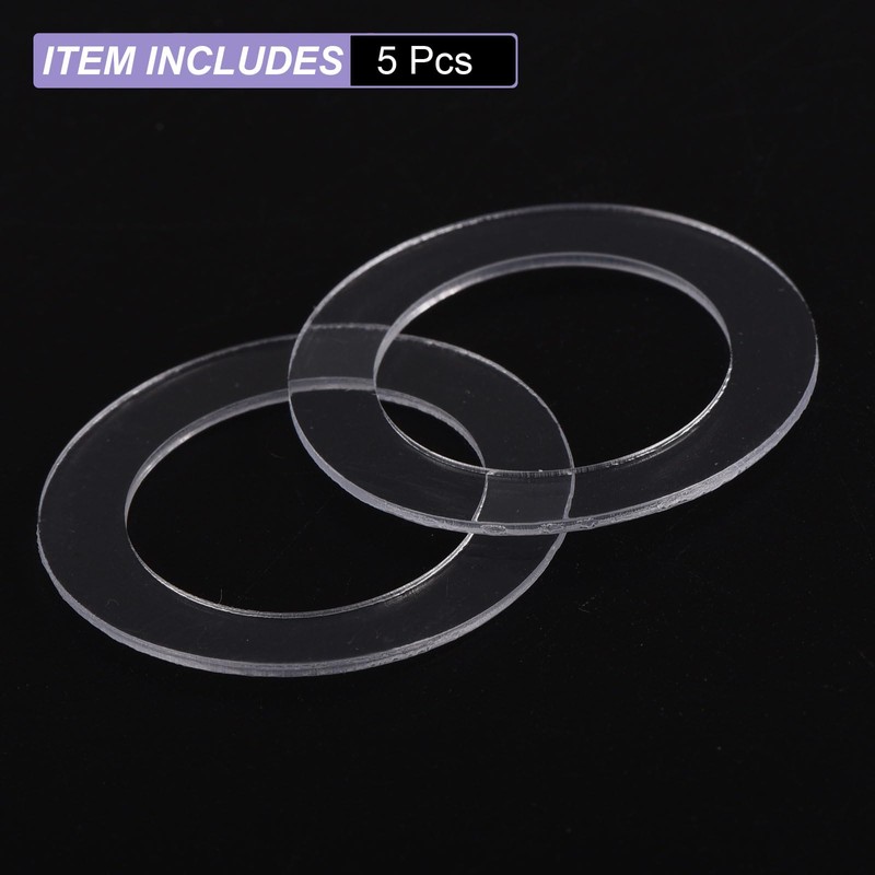 PATIKIL Nylon Flat Washers 20mm ID, 30mm OD, 1mm Thick