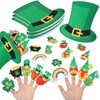 Daifunli 3 Set St. Patrick's Day Finger Puppets Leprechaun Felt