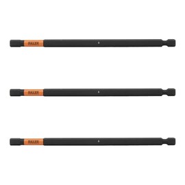 Hex 6mm Impact Driver Bit - Railer Allen Wrench Drill Hex Bits. 1/4" Hex Quick Release S2 Steel 6 inch 6mm Hex Bits. (3 Pack)